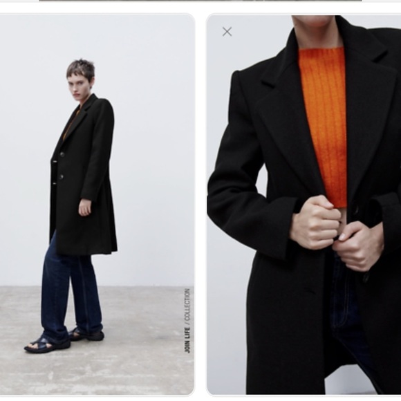 🖤 Menswear Style Wool Coat - Picture 1 of 11